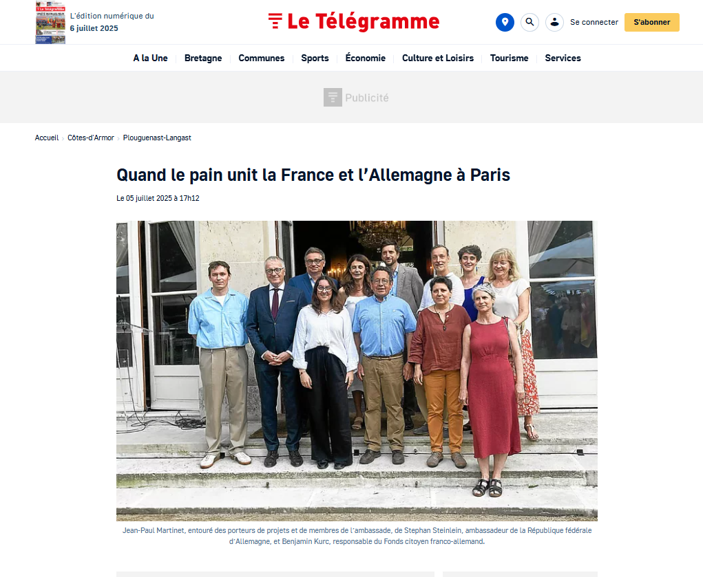 Quand le pain unit la France et l’Allemagne à&nbsp;Paris