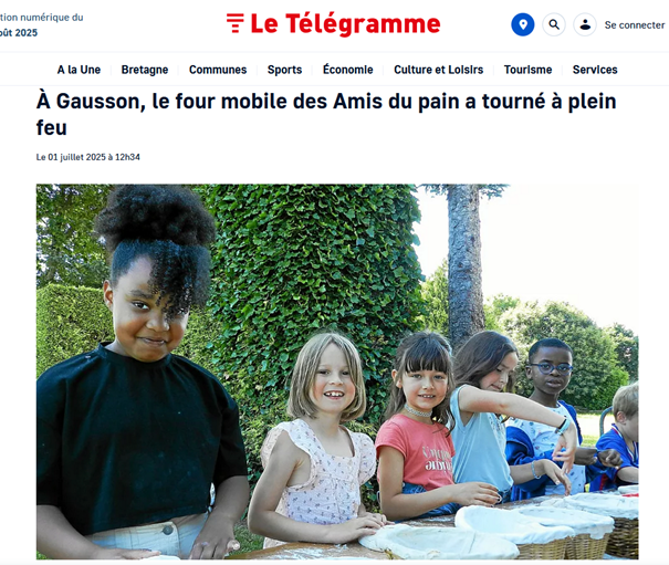 À Gausson, le four mobile des Amis du pain a tourné à plein&nbsp;feu