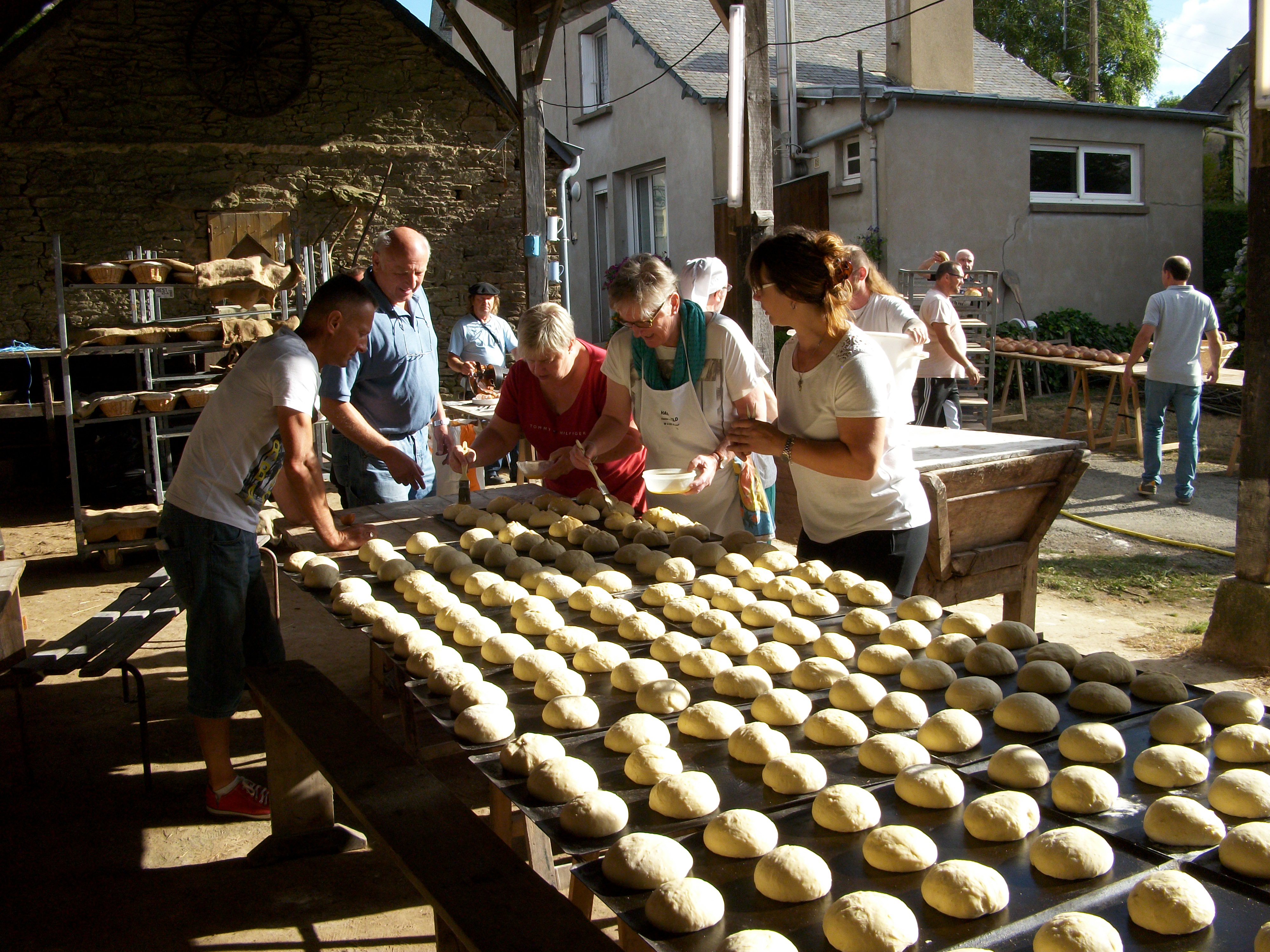 Brioches cuites au four